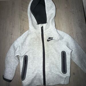 Nike Heather Gray Hoodie with Black Details